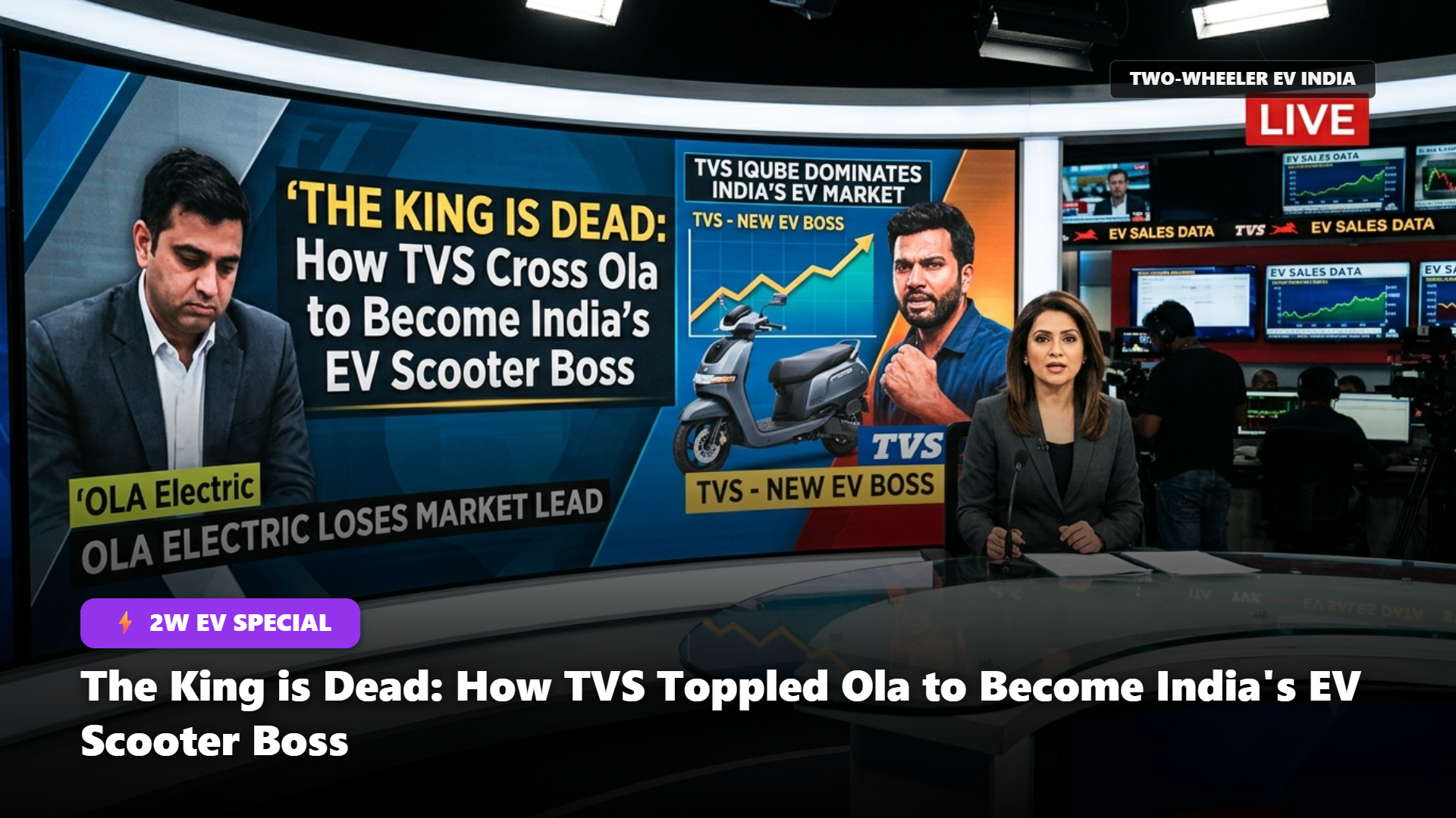 The King is Dead: How TVS Cross Ola to Become India’s EV Scooter Boss
