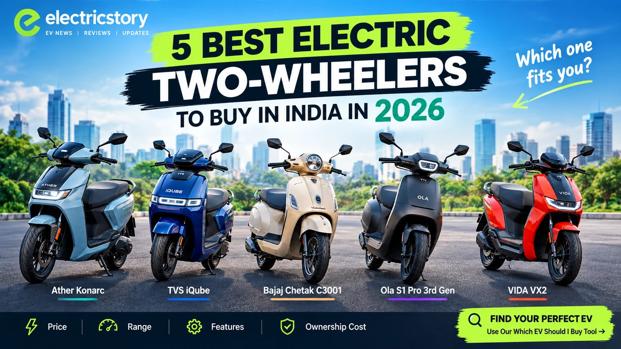 Best electric two wheelers to buy in India in 2026