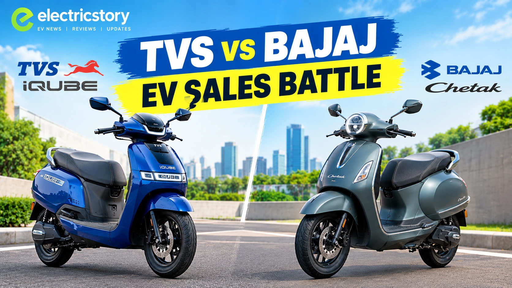 TVS vs Bajaj: Electric Scooter Sales Battle Heats Up in India as September Registrations Surge